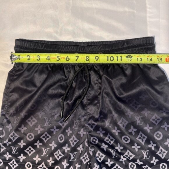 Louis Vuitton Black  & White Monogram Print Swimming Trunks Small Shorts - Picture 3 of 5
